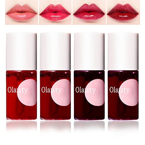Korean Velvet Lip Tint Set - 4 Long Lasting Colors for Lips & Cheeks