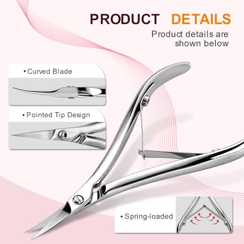 Lukayi Professional Stainless Steel Cuticle Nipper - Precision Trimmer