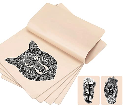 CICITOYWO 5 Pcs Tattoo Practice Skin Kit - 8x6in Double-Sided