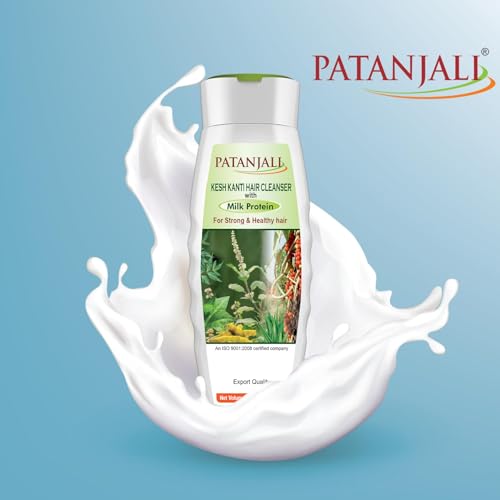 Patanjali Kesh Kanti Milk Protein Shampoo 200ml - Pack of 2