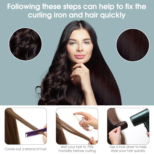 WILLBOND 65Pcs Black Hair Rollers with Clips for Easy Styling