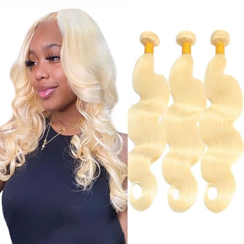 Biottihair 613 Blonde Body Wave Human Hair Bundles - Brazilian Virgin Remy