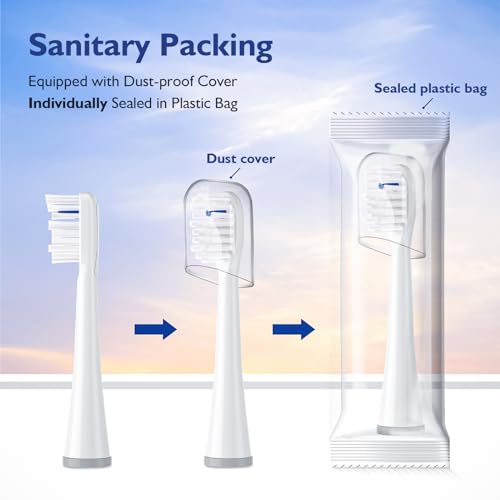 Waterpik Sonic Fusion Replacement Heads 3-Pack - Soft Dupont bristles, SF-01 to SF-04 - White, 1 Count (Pack of 3)