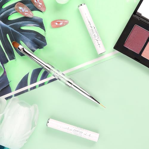 Double-Ended Nail Art Brushes Set - Precision Liner & Carving Brush