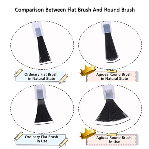 Agidea 5ML Empty Nail Polish Bottles, 20-Pack Glass Containers with Brushes