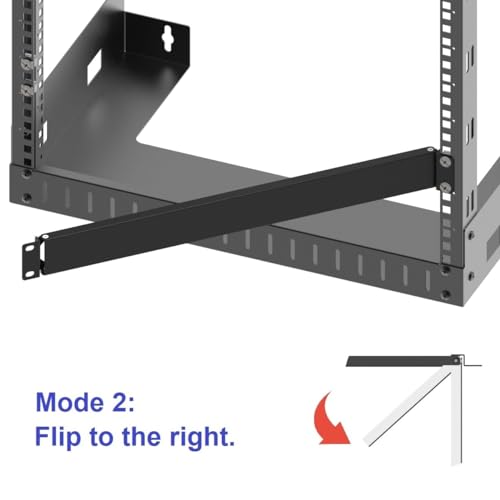 1U Hinged Blank Rack Mount Panel for 19-Inch Server Racks