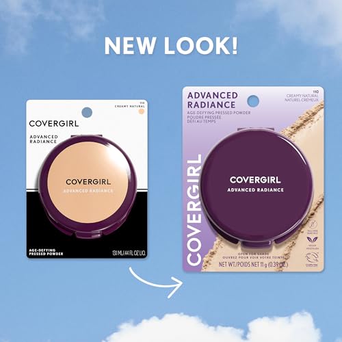 CoverGirl Advanced Radiance Age-Defying Pressed Powder 115 Classic Beige, 0.39 oz
