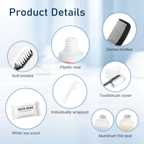 Kocpudu Hygiene Kit - Travel Toothbrush & Toothpaste Set (5-Pack)