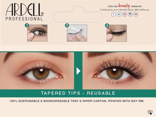Ardell Eco Lashes 455 - Pack of 2 Natural, Medium Length Fake Eyelashes