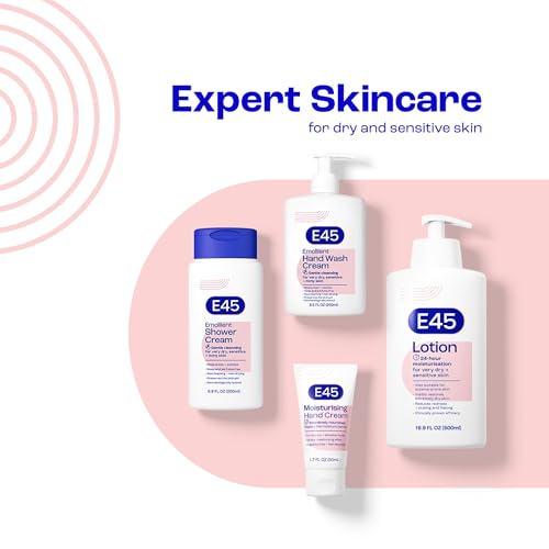E45 Emollient Shower Cream - Sensitive Skin Body Wash, 6.8 fl oz (Pack of 1)