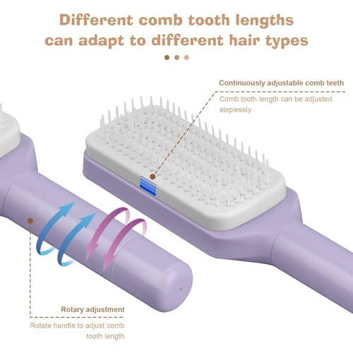 Vromoon Hair Detangling Brush with Retractable Bristles