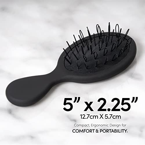 Mini Black Loop Brush for Human & Synthetic Hair Extensions