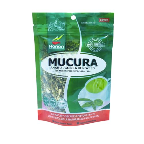 Hanan Peruvian Secrets Mucura (Anamu) Herbal Tea - 100% Natural, Caffeine-Free, 1.41oz