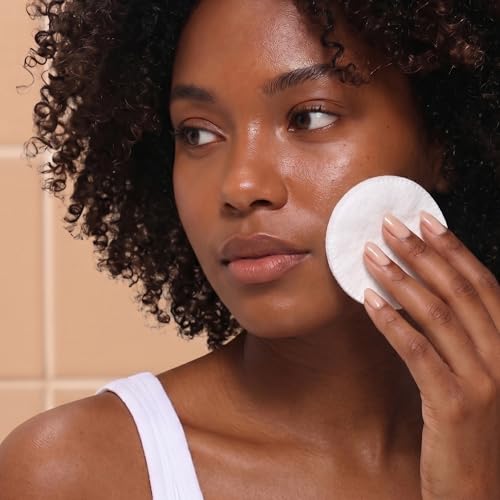 Organic Cotton Rounds for Face - 600 Count Makeup Remover Pads, Lint-Free & Hypoallergenic
