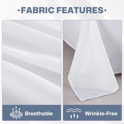 Lavisun King Size Flat Sheets - 6 Pack Soft Microfiber Bedding