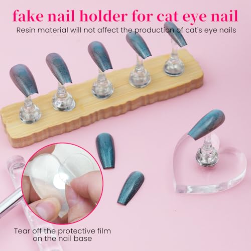 Magnetic Nail Stand for Press Ons - Extra-High Nail Art Painting Holder Kit