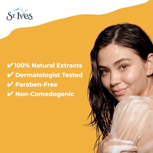 St. Ives Rose Water & Aloe Vera Body Wash 16 oz - Plant-Based Cleanser