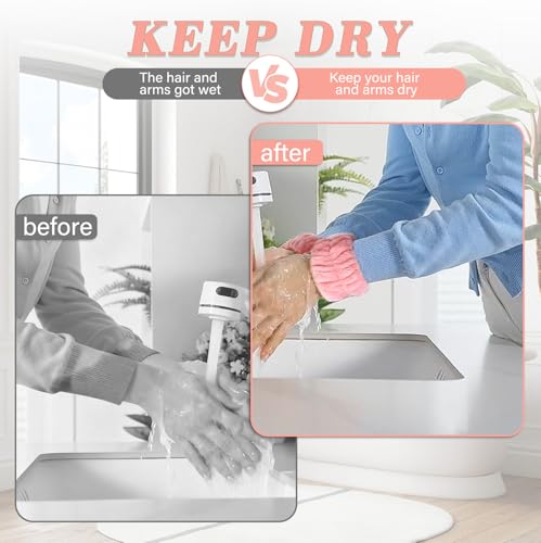 Crosize 6-Pack Microfiber Wristbands for Face Washing