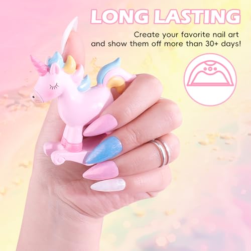 Noirwhite Chameleon Gel Nail Polish Set - 12 Trendy Neon Glitter Colors, DIY Manicure Kit