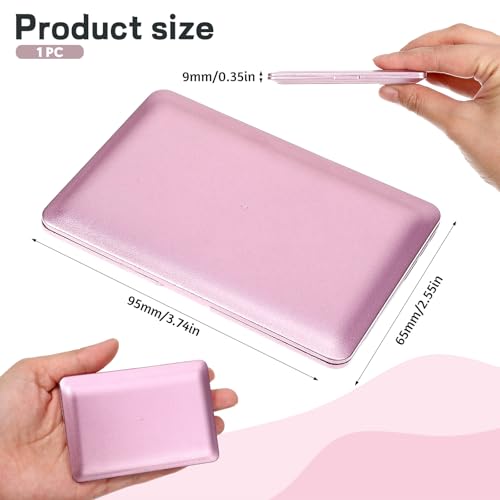 Rose Gold Mini Laptop Mirror - Compact Folding Makeup Mirror