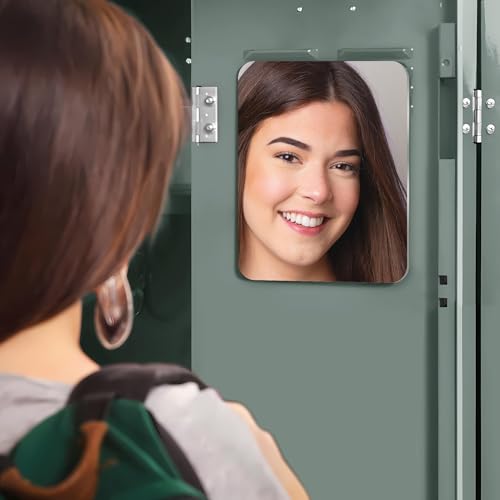 Mavoro 7x9 Magnetic Locker Mirror - Shatterproof Acrylic Safety Mirror