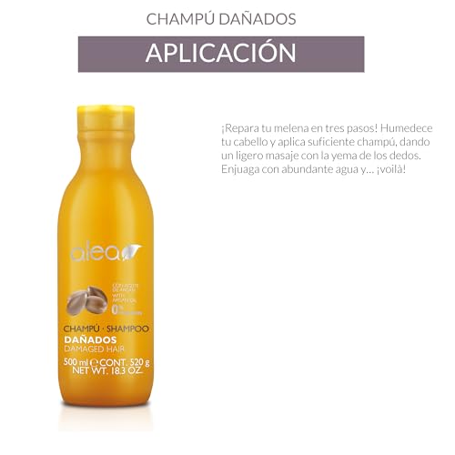 Alea Repairing Shampoo for Damaged Hair with Argan Oil & Silk Proteins - 500ml
