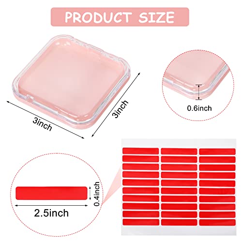 20 Press-On Nail Storage Boxes with Adhesive Tape - 4 Colors