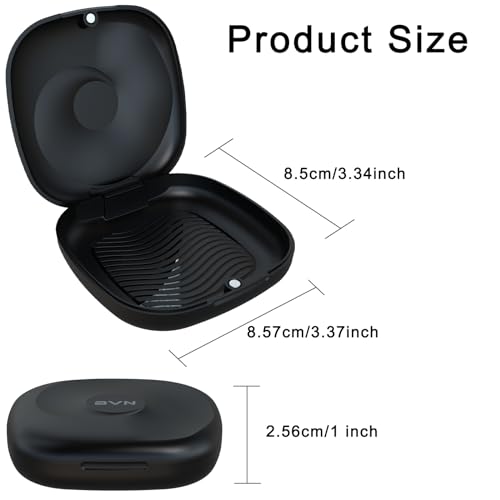 BVN Magnetic Seal Slim Orthodontic Dental Case - Black
