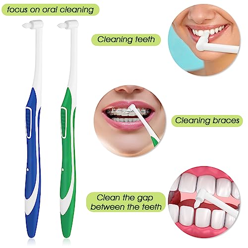 WLLHYF 4 Pcs Tufted Toothbrush Set for Deep Cleaning