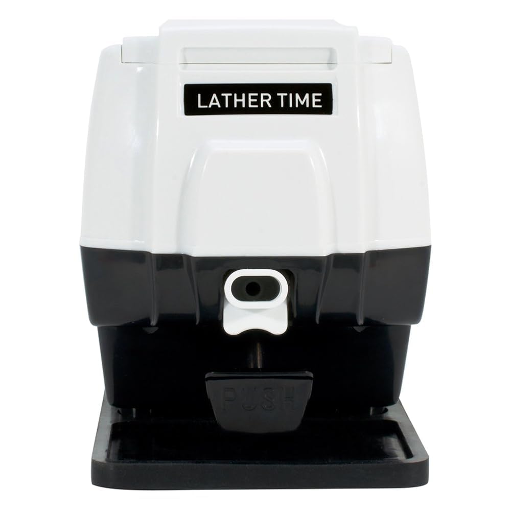 Scalpmaster Professional Hot Lather Machine with Extra Large Soap Cup, Push Button Dispensing, Quick Heating DC Motor, Non-Slip Safety Pad & 8 oz Shave Cream