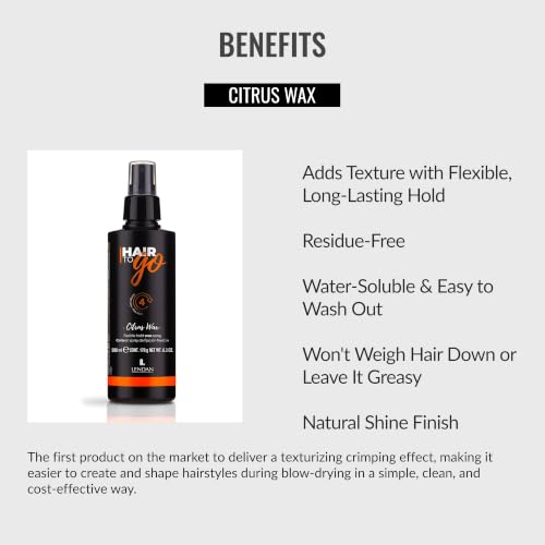 Lendan Citrus Hair Spray Wax - Flexible Long-Lasting Texturizer 200ml