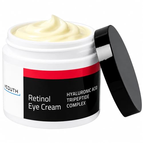 YEOUTH Retinol Eye Cream with Hyaluronic Acid for Puffiness and Dark Circles