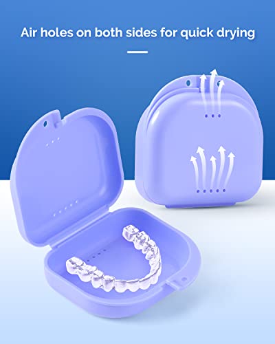 JMU Orthodontic Retainer Case with Vent Holes - 4 Pack