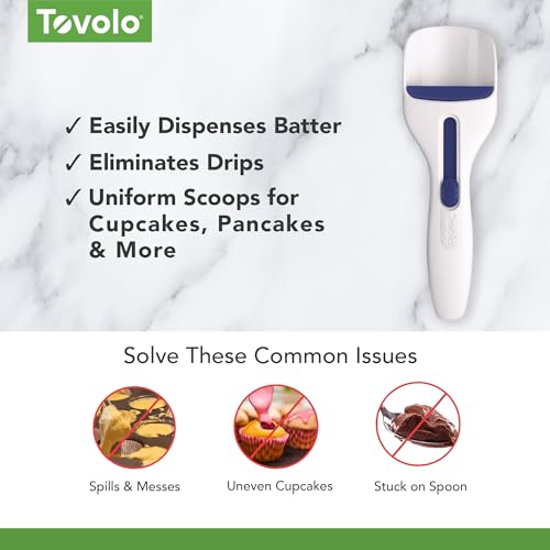 Tovolo Cupcake Scoop Batter Dispenser for Evenly Sized Treats