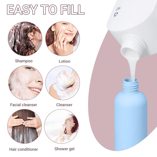 UMETASS 8.8oz Leak-Proof Travel Shampoo Bottle - Empty Squeeze Container