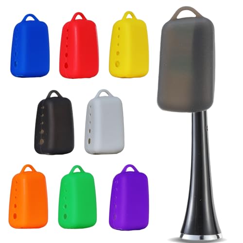 Lapfoon Silicone Toothbrush Covers - 8 Pack for Manual & Electric Brushes