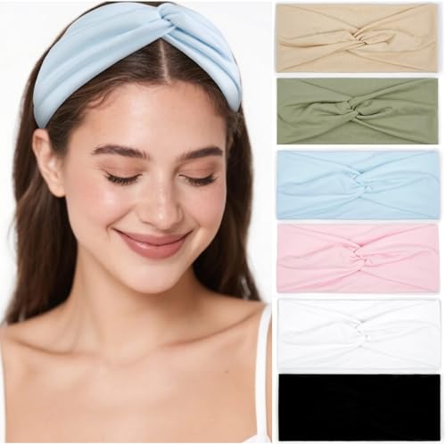 TERSE Headbands for Women Non Slip Twist Spring Headbands - Color-B