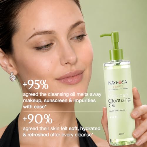 NAYROSA Collagen Cleansing Oil - Deep Pore Makeup Remover, 200ml