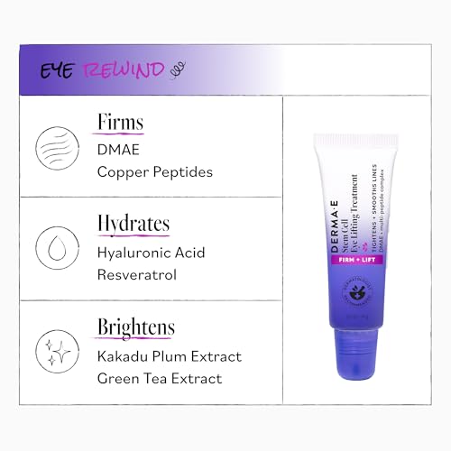 Derma E Stem Cell Eye Cream - Firming & Lifting Treatment, 0.5 oz