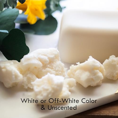 Refined Shea Butter Bar - 100% Pure African Shea for Skin & Hair, 8 oz