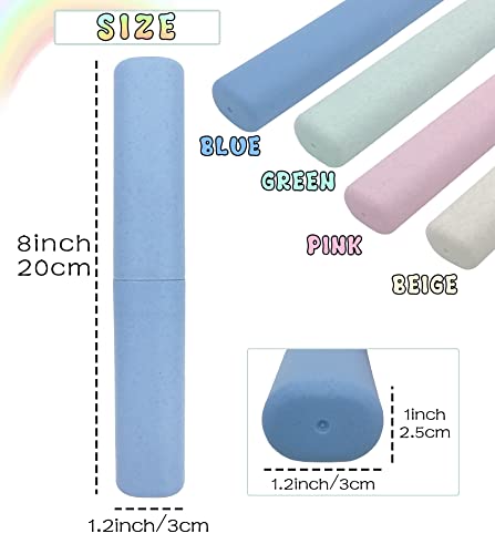 SietDESEO 4-Pack Portable Toothbrush Travel Case Set