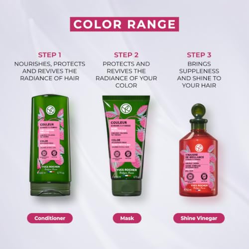 Yves Rocher Raspberry Vinegar Conditioner for Blonde Hair, 6.7 fl oz