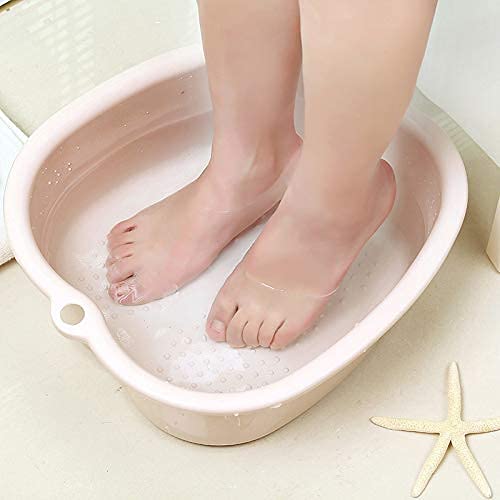 Large Black Foot Soak Tub with Massage - Spa Bath for Pedicures