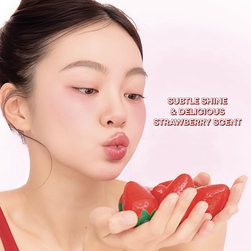 TONYMOLY Mini Fruit Lip Balm Set with Strawberry Extract & Shea Butter
