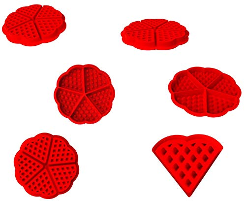 Silicone Waffle Mold Set - Nonstick Baking Tray for Cakes & Candies