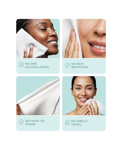 Buttah Skin Disposable Face Towels - 24 Extra Thick, Soft Towels for Sensitive Skin