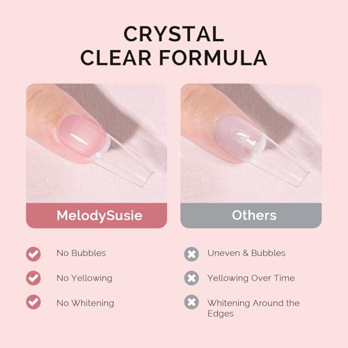 MelodySusie 12Pcs Nail Glue - Strong, Quick Dry Adhesive for Press-On Nails