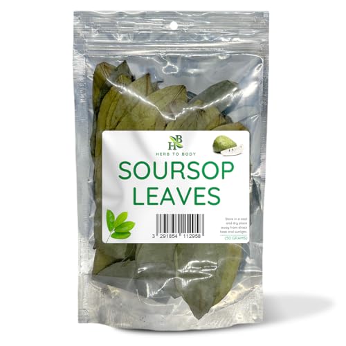 Organic Soursop Leaves for Tea - 50g Dried Graviola Leaves