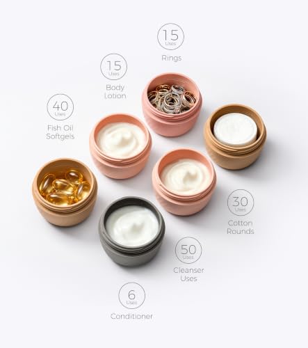 TakeToday 3oz Leak-Proof Silicone Travel Containers, 4-Pack - TSA Approved