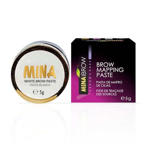 MinaiBrow Mina White Brow Paste 5g for Brow Mapping & Outline